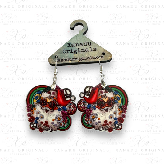 Retro Santa Earrings