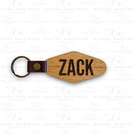 Custom Name Wood Keychains