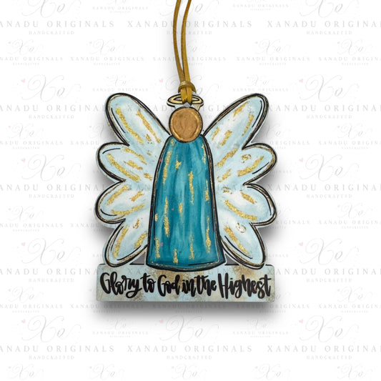 Glory to God Angel Ornament