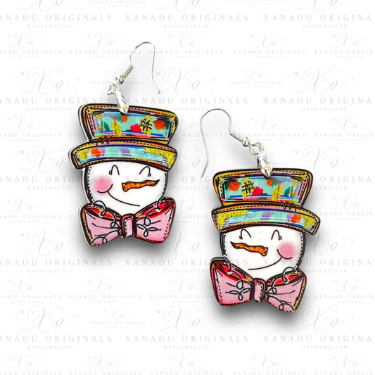 Funky Snowman Earrings