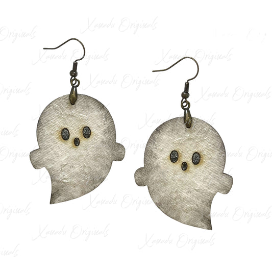 Spooky Ghost Birch Earrings