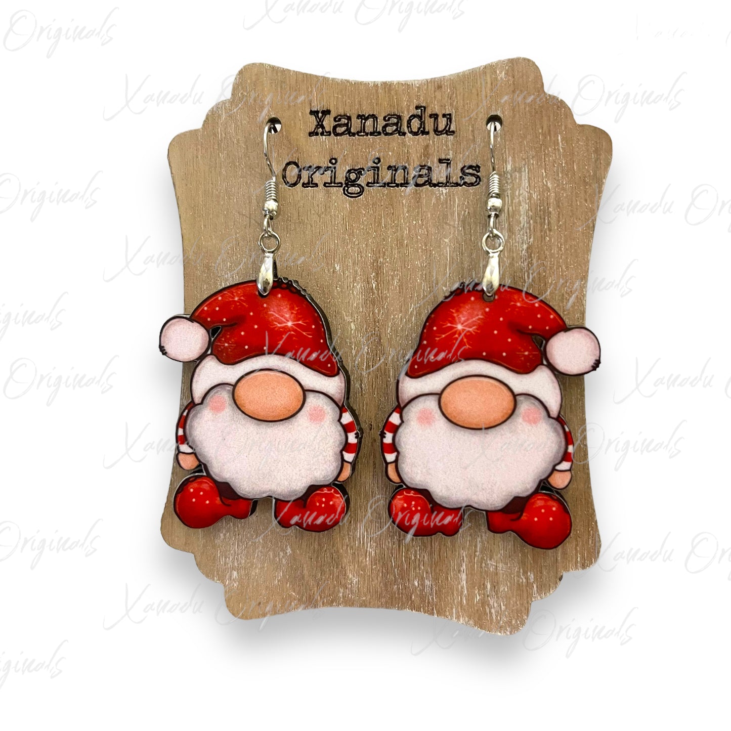 Santa Gnome Earrings