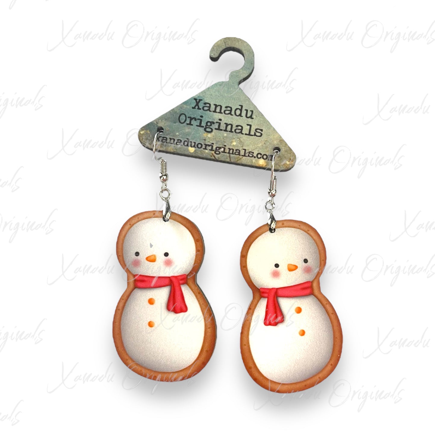 Snowman Cookie Earrings