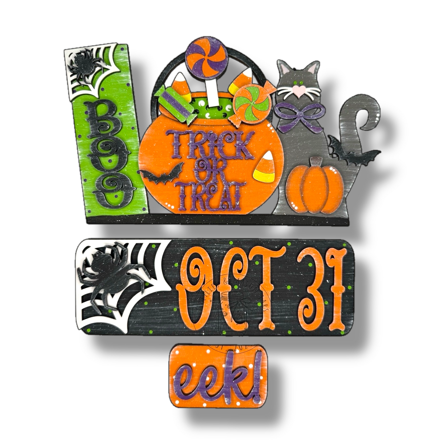 Oct 31st Boo Interchangeable Wood Sign | DIY