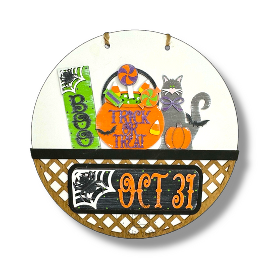 Oct 31st Boo Interchangeable Wood Sign | DIY