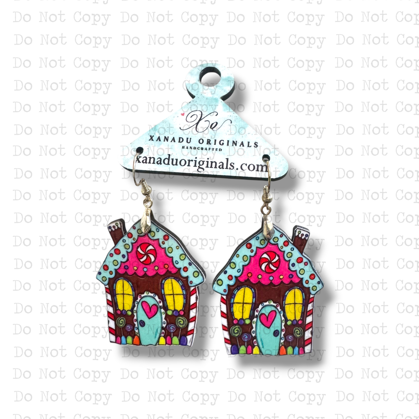 Gingerbread House Earrings