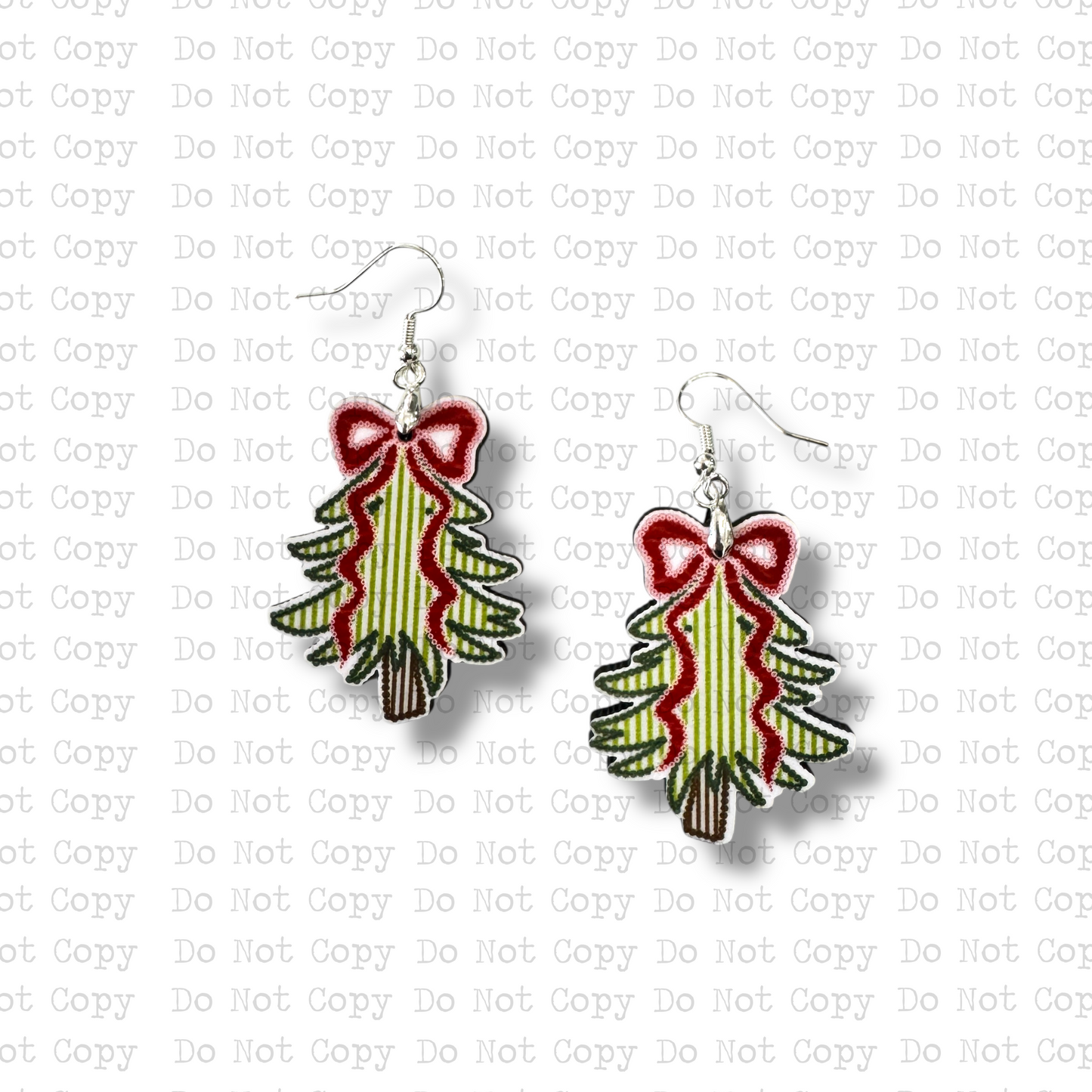 Seersucker Tree Earrings