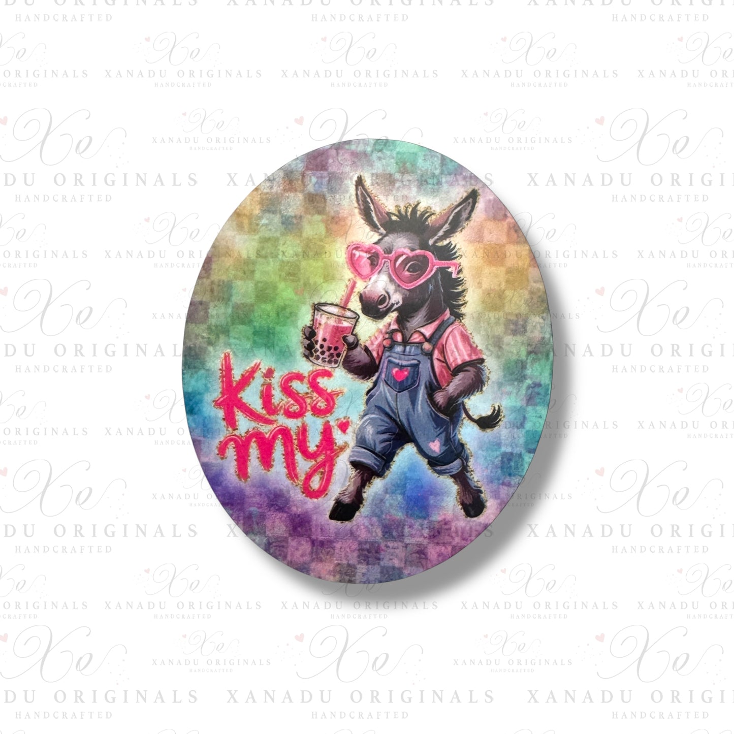 Donkey Snarky Animal Magnet