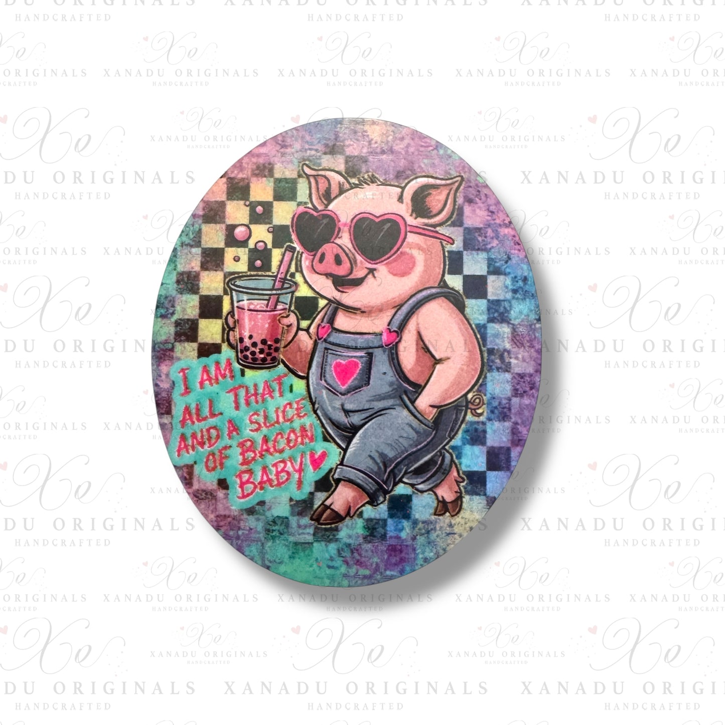 Pig Snarky Animal Magnet