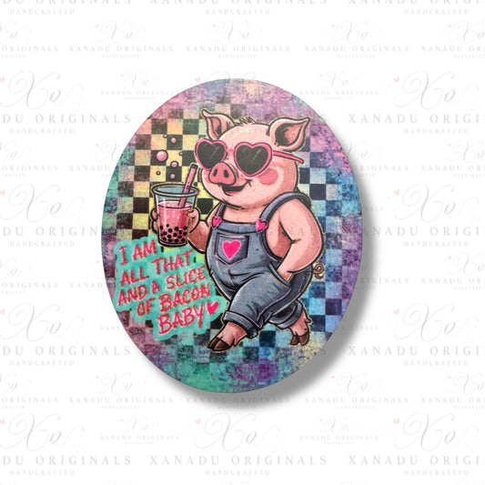 Pig Snarky Animal Magnet