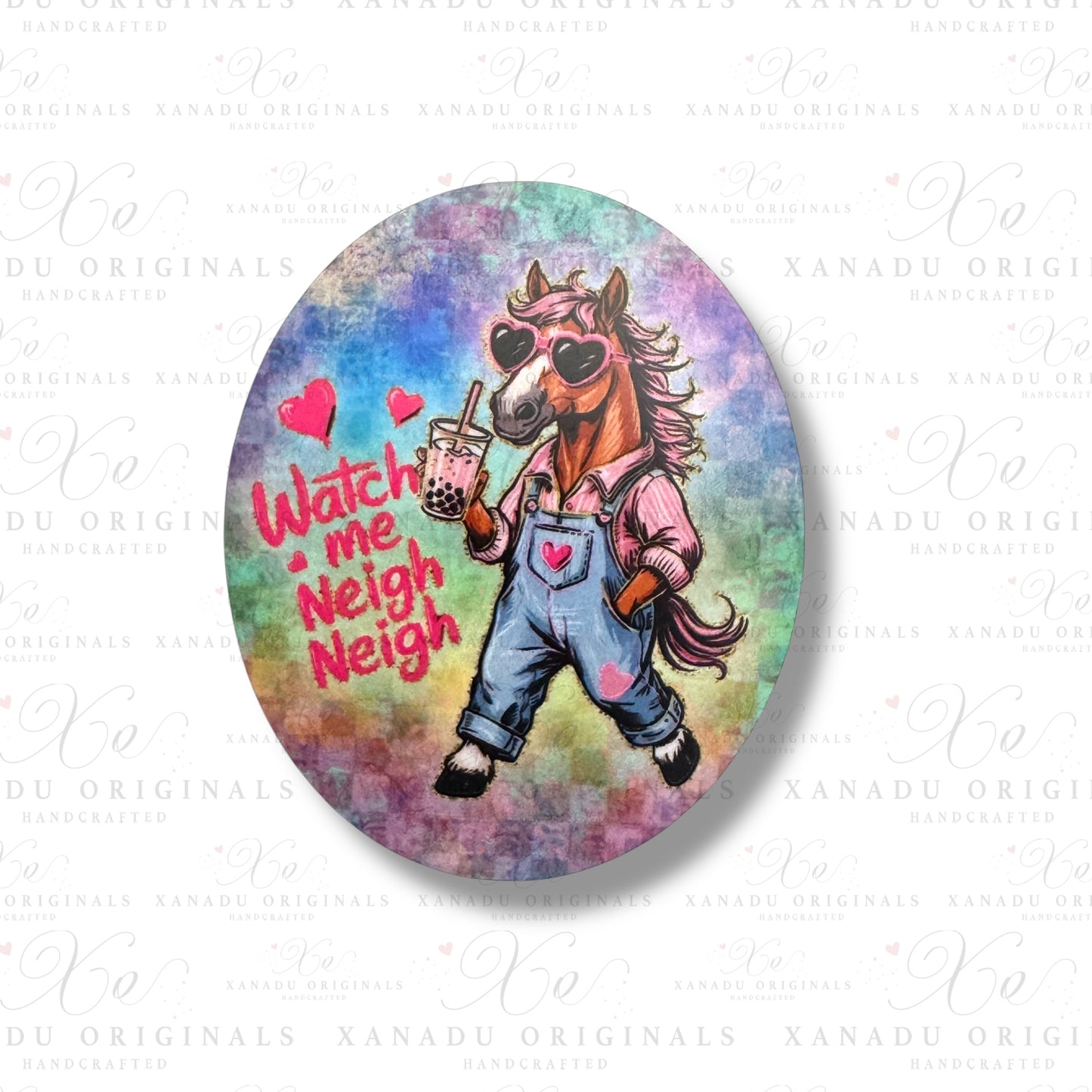 Horse Snarky Animal Magnet