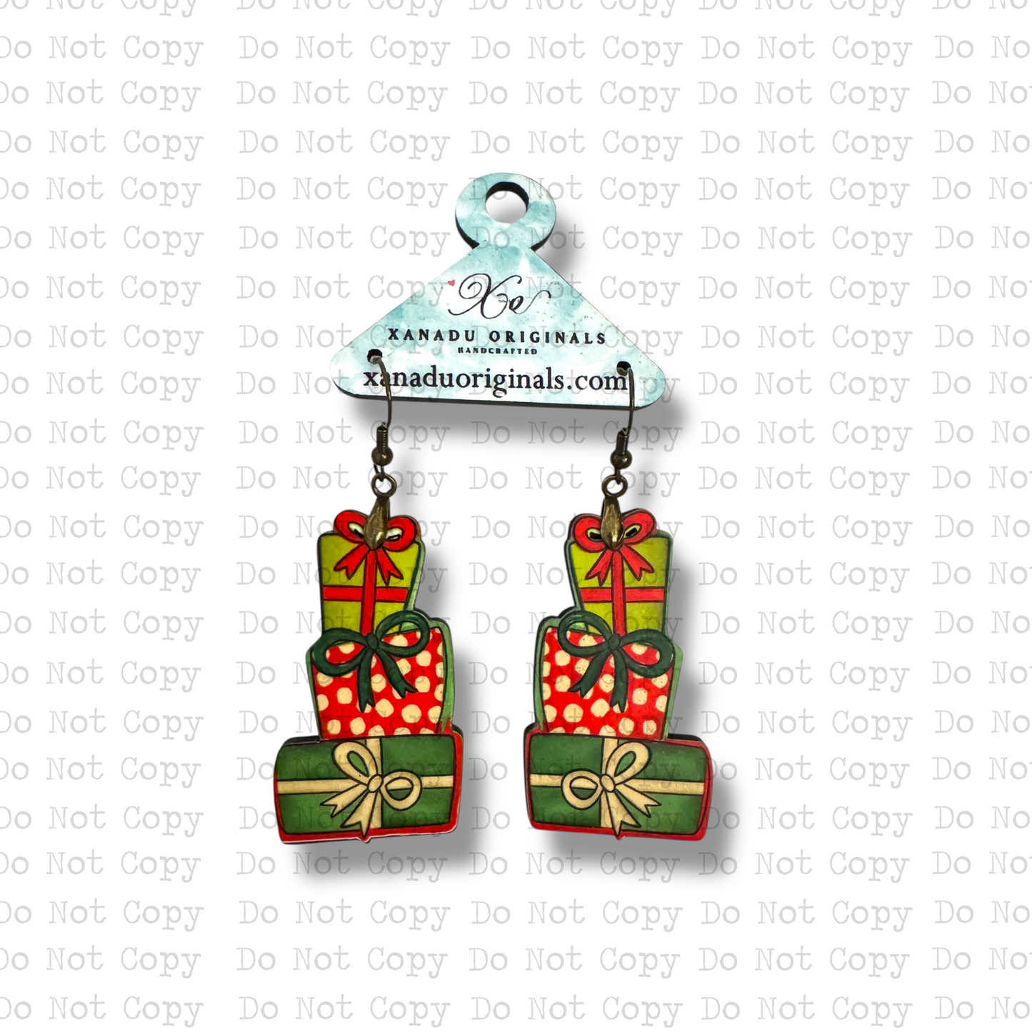 Present Stack Shaped Earrings
