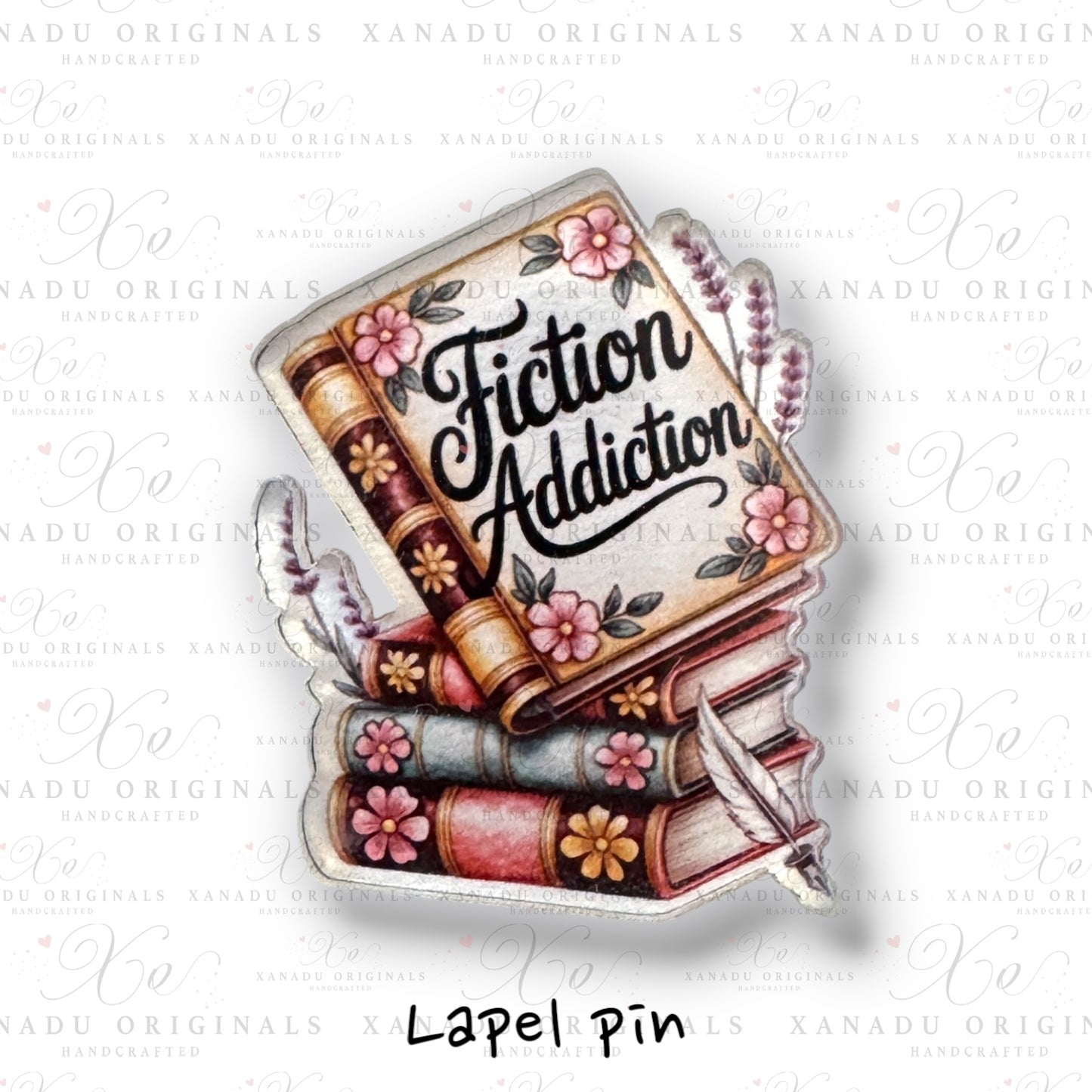 Fiction Addiction Lapel Pin