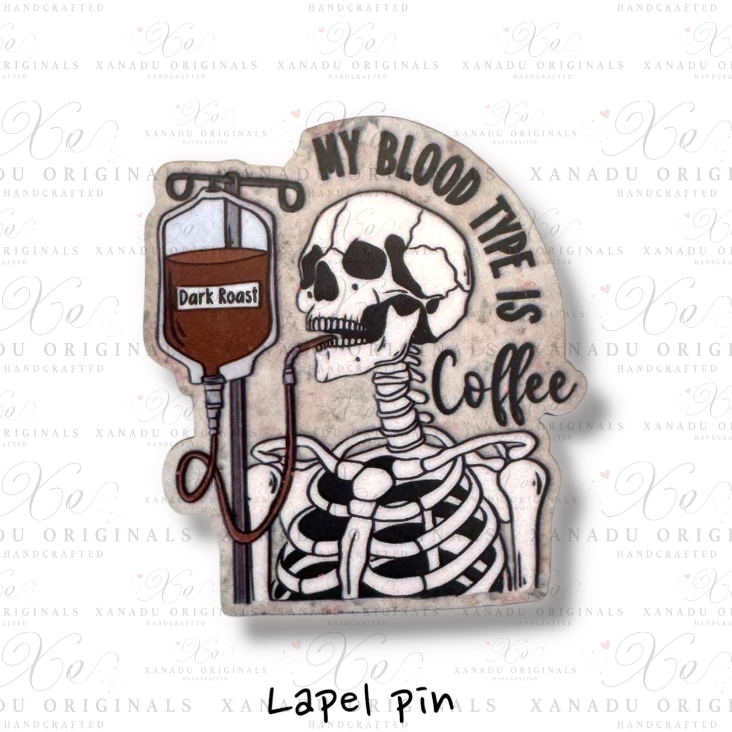 My Blood Type Lapel Pin