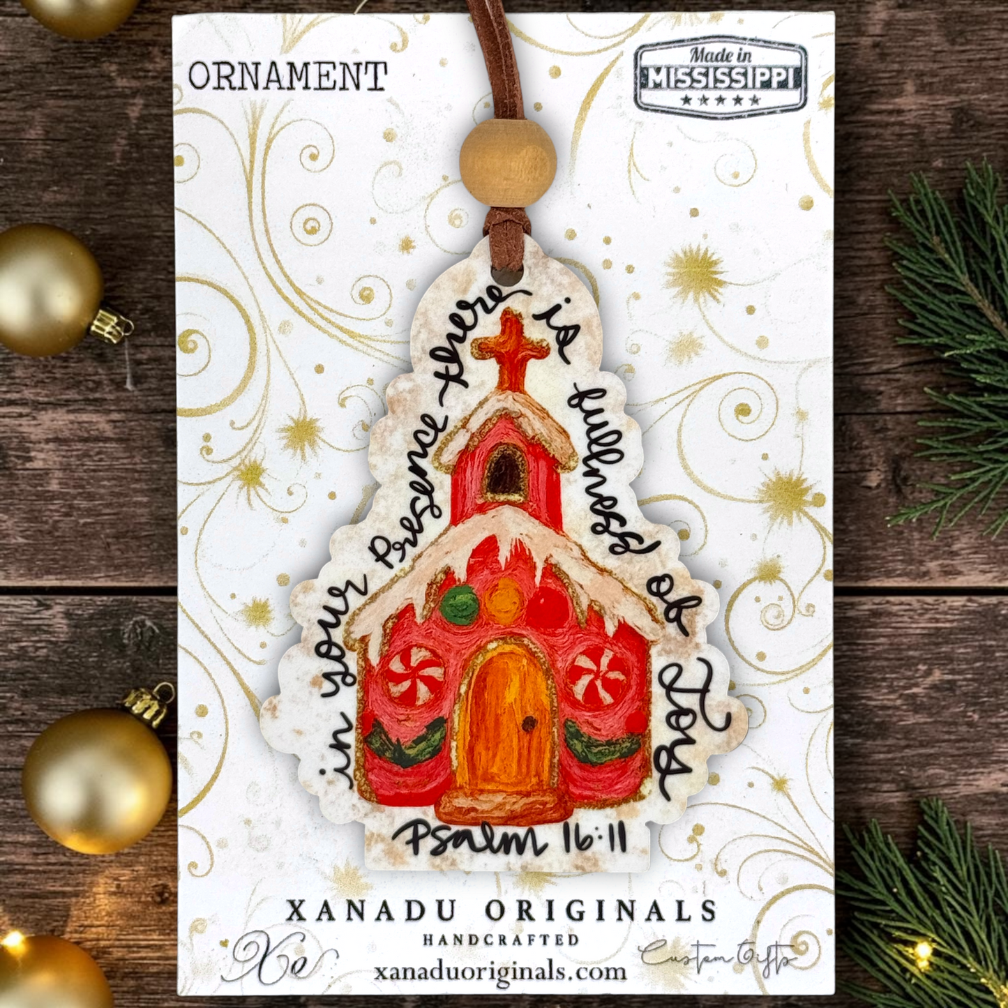 Psalm 16:11 In Your Presence Is Fullness Of Joy Ornament - Religious Church Gift