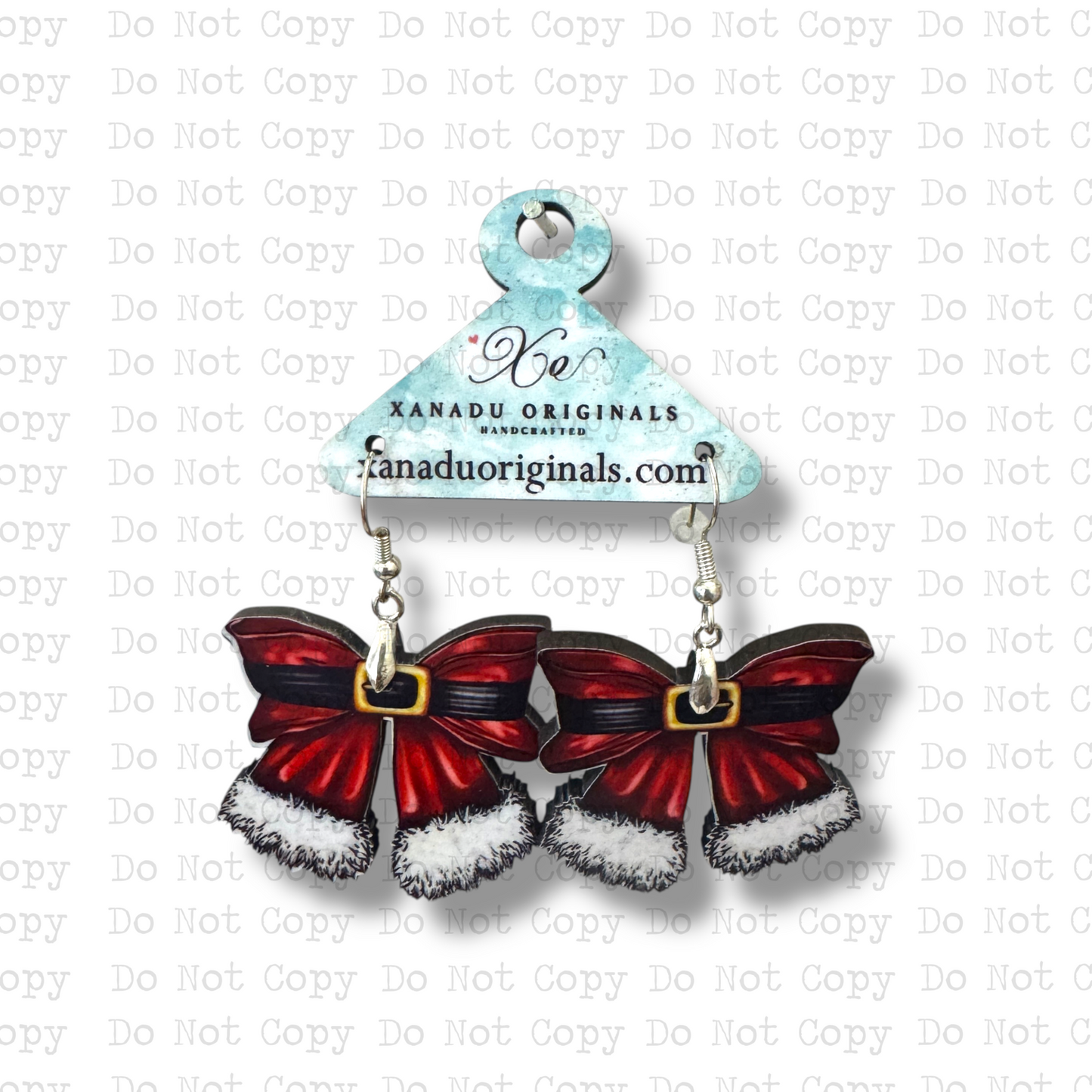 Santa Bow Earrings