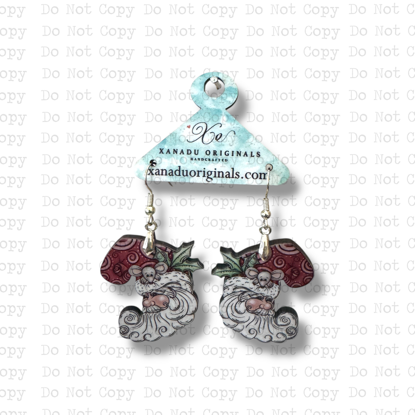 Santa Mouse Earrings