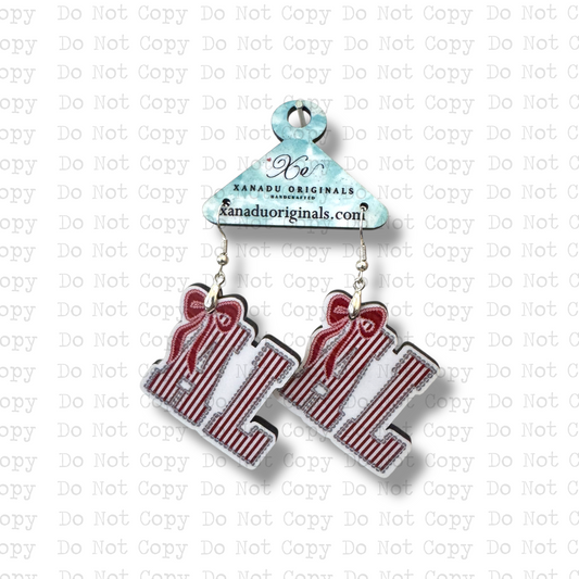 Alabama Seersucker Earrings