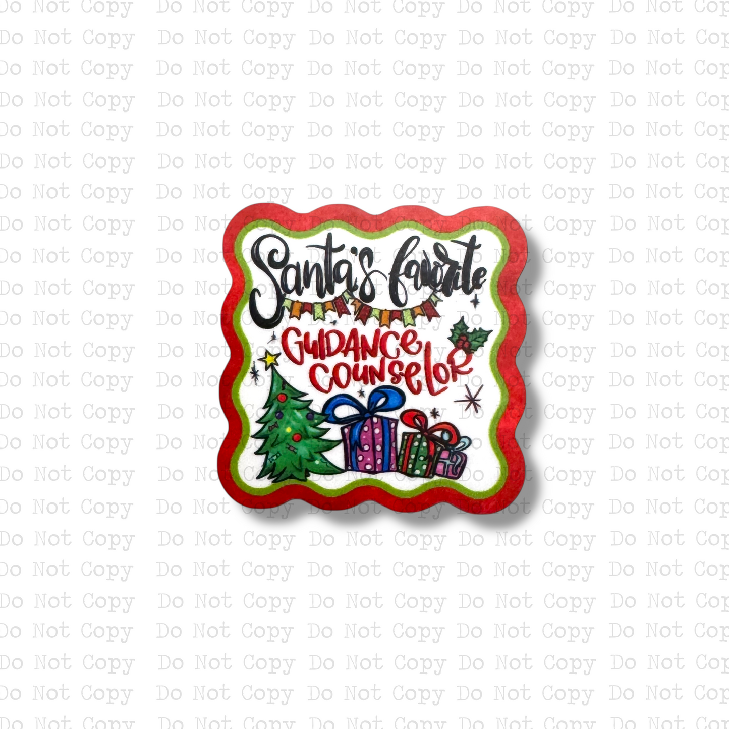 Santa's Favorite Guidance Counselor Interchangeable Badge Button with Reel Option