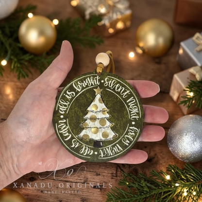 Silent Night Christmas Tree Ornament | Handcrafted Mississippi Holiday Keepsake