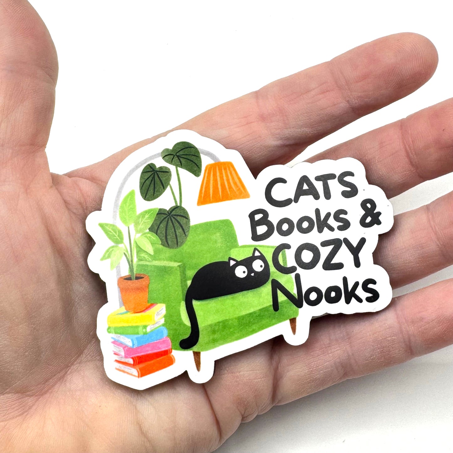 Cats Books and Cozy Nooks Magnet