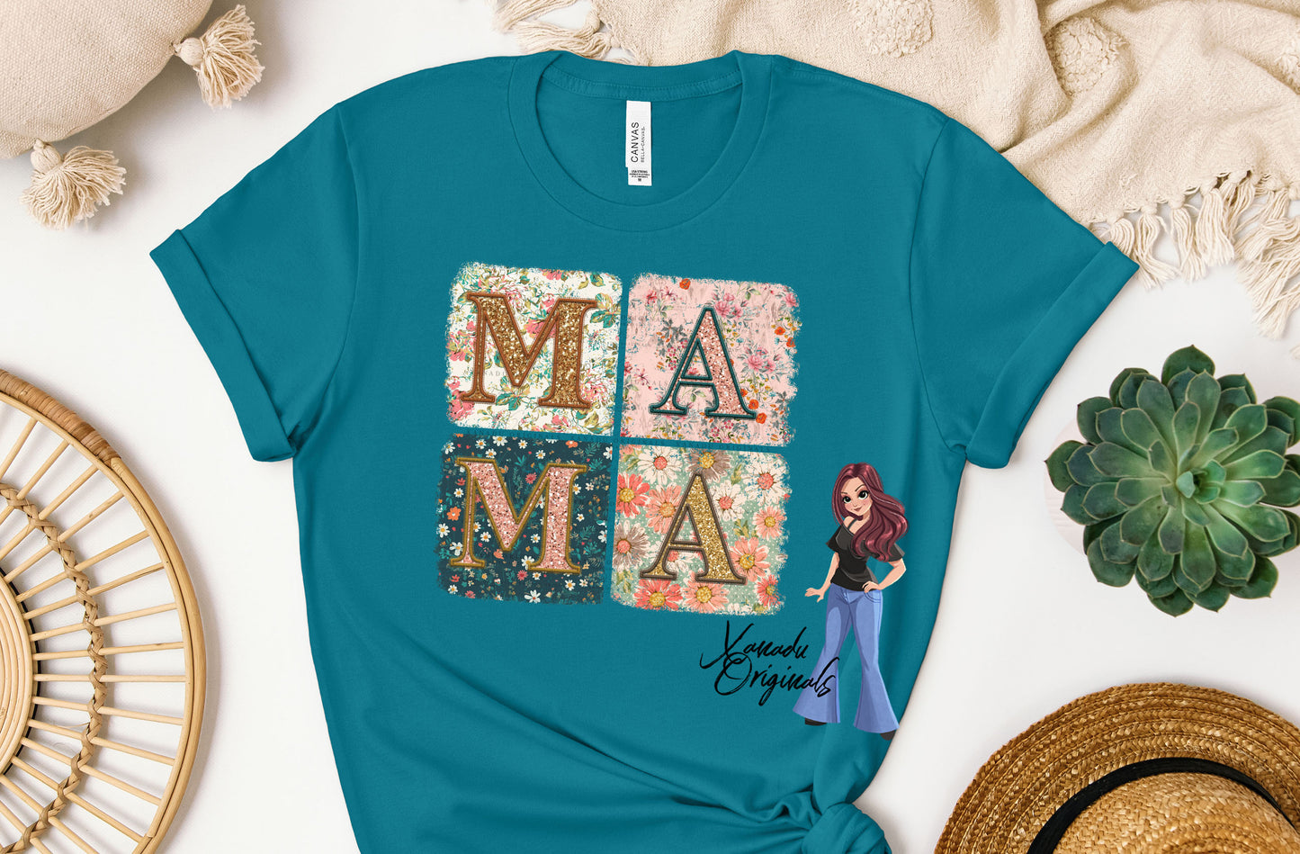 MAMA Boho Retro T-Shirt