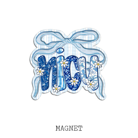 NICU Chinoiserie Bow Magnet