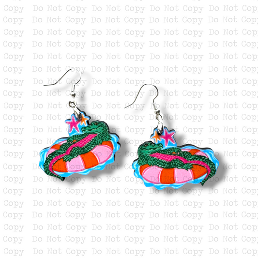 Hoochie Coochie Gator Earrings