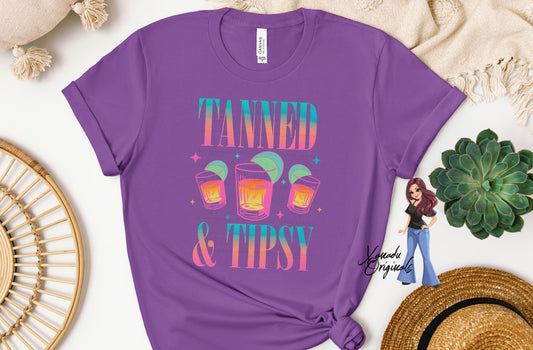 Tanned And Tipsy T-Shirt