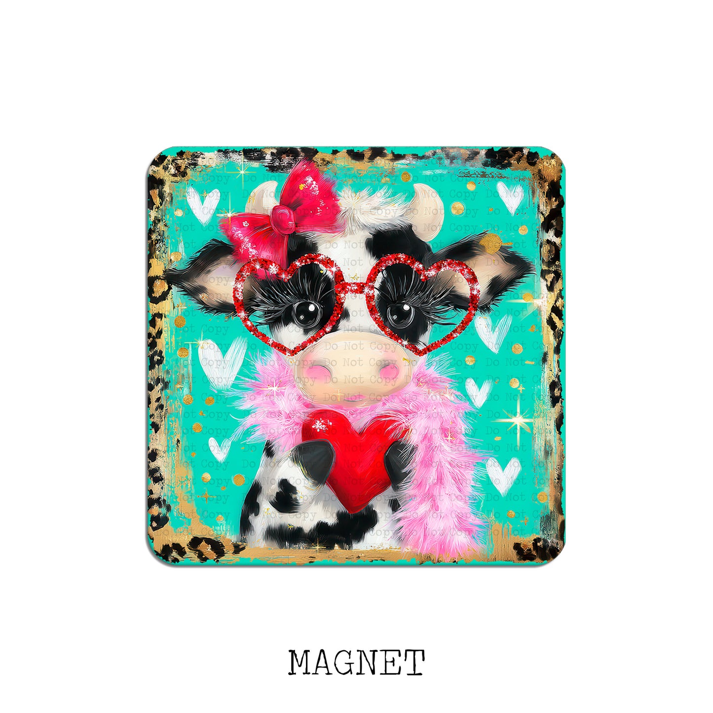 Cow Valentine Magnet