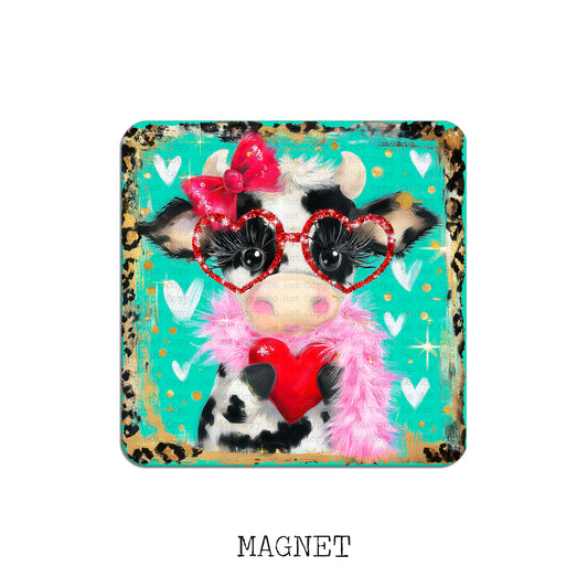 Cow Valentine Magnet