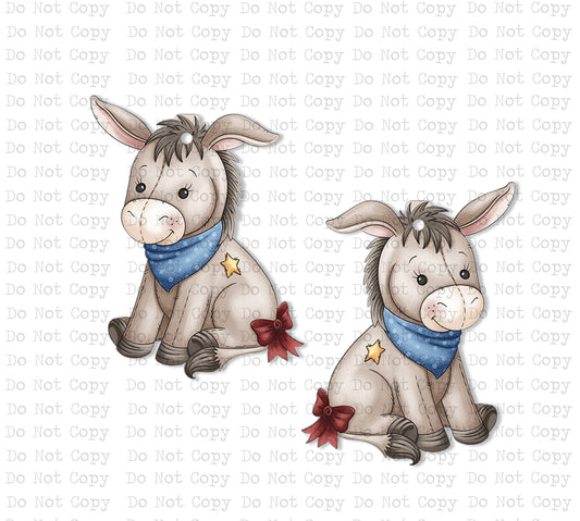Whimsical Donkey Earrings