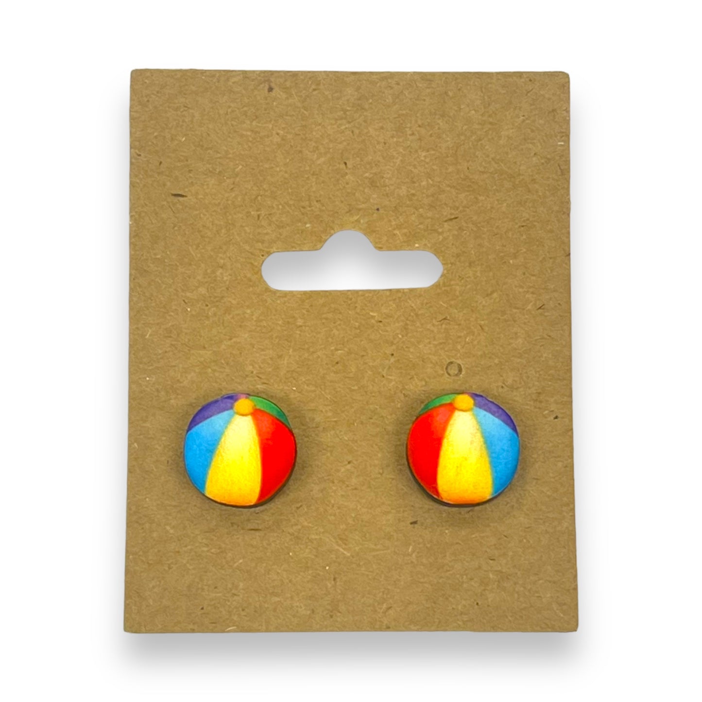 Beach Ball Stud Post Earring