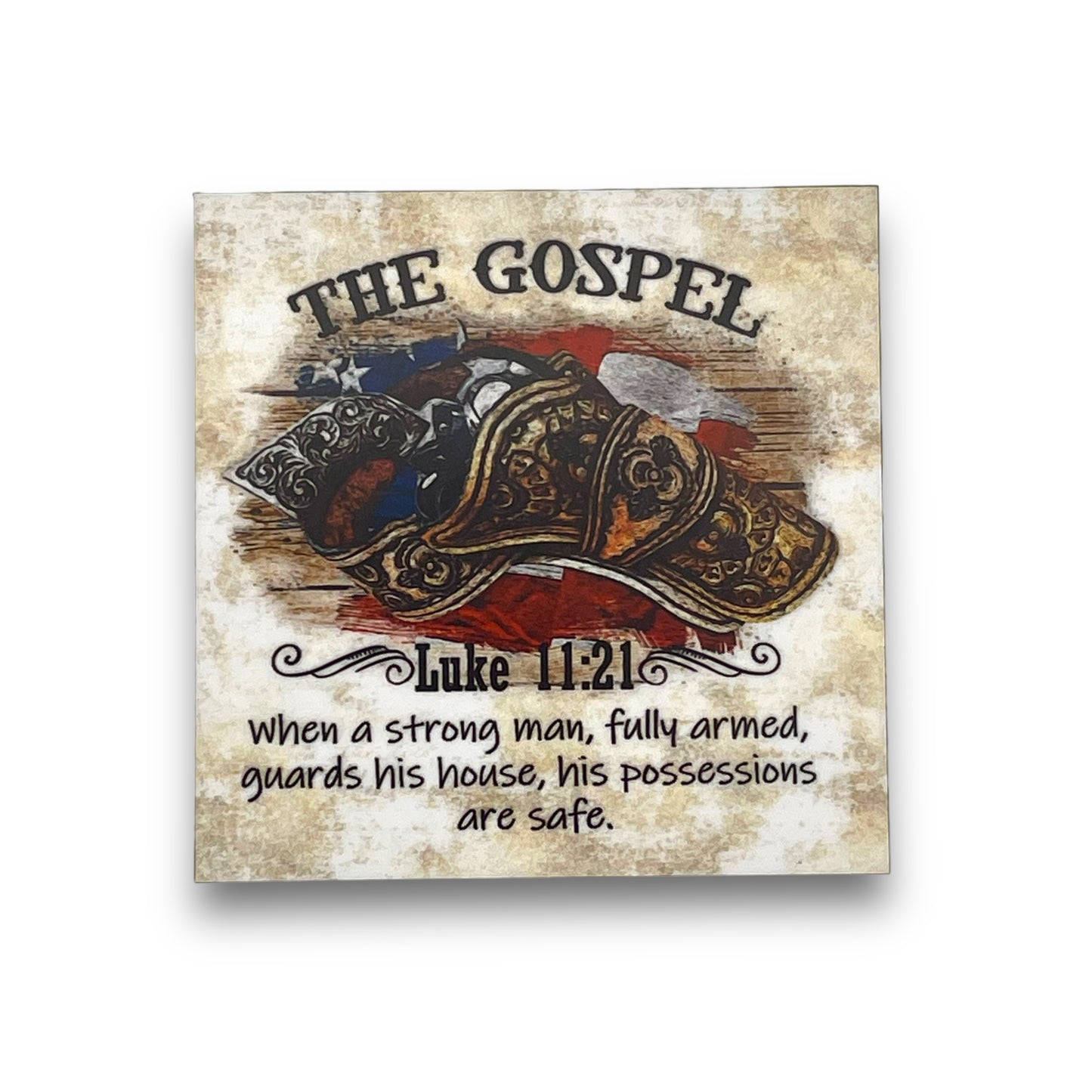 The Gospel Luke 11:21 Magnet