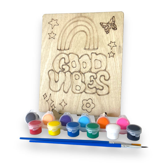 Good Vibes Paint Kit with Stand | DIY