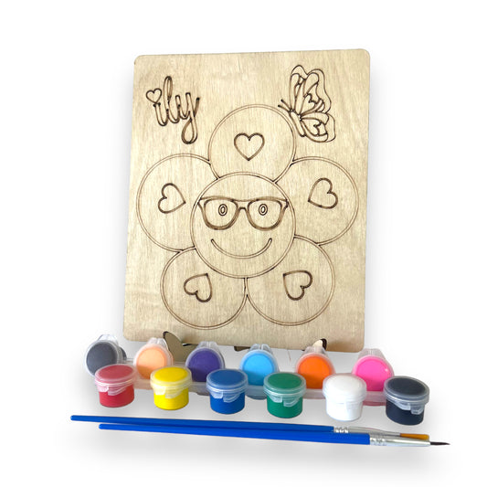 ILY Smiley Paint Kit with Stand | DIY
