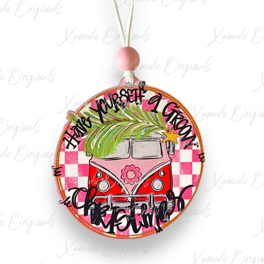 Groovy Christmas Ornament