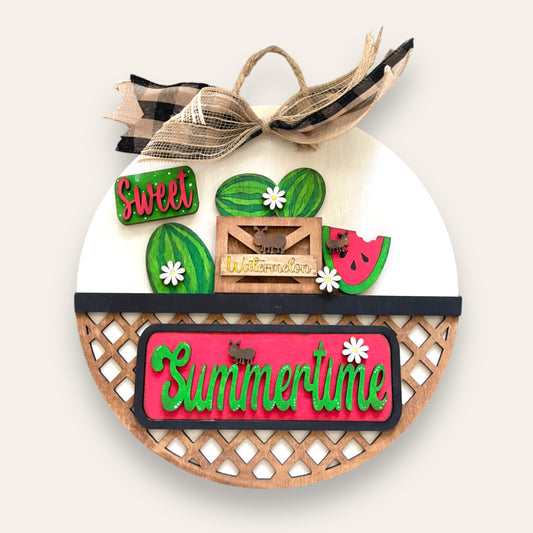 Watermelon Summer Interchangeable Wood Sign | DIY
