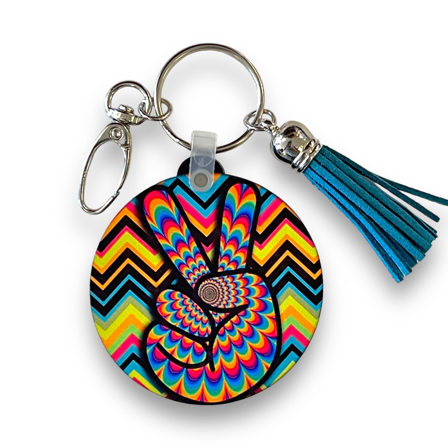 Peace Sign Keychain | Bag Tag