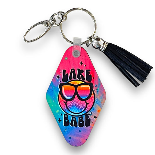 Lake Babe Smiley Keychain | Bag Tag