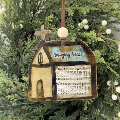 Amazing Grace Church Christmas Ornament