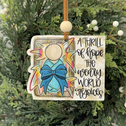 O Holy Night "A Thrill of Hope" Christmas Ornament | Handcrafted Mississippi Keepsake