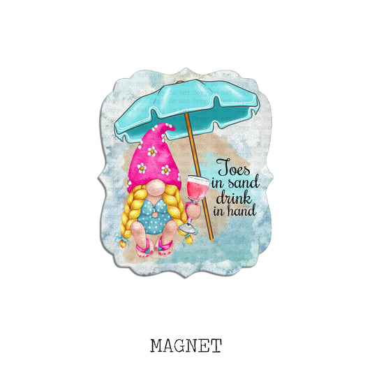 Toes in the Sand Magnet