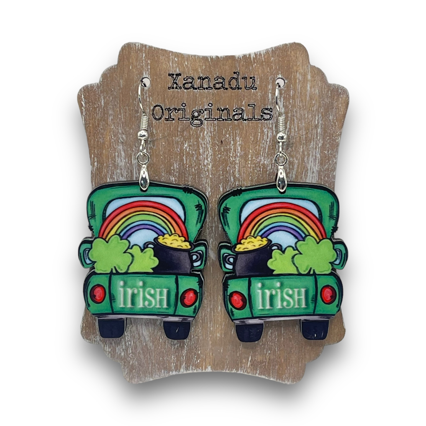 Irish Truck Shaped Earrings