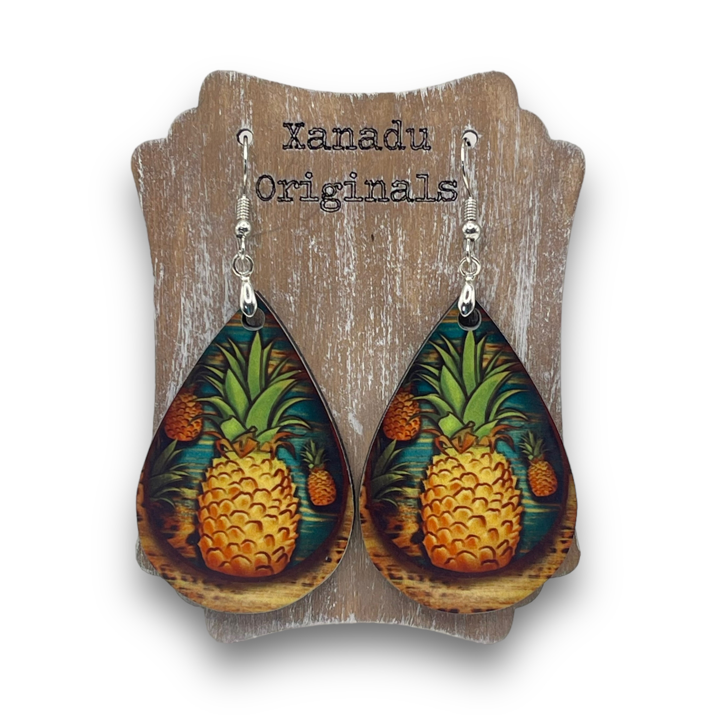 Pineapple Teardrop Earrings