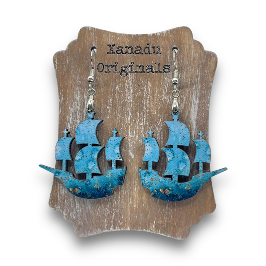 Sailboat Shaped Earrings