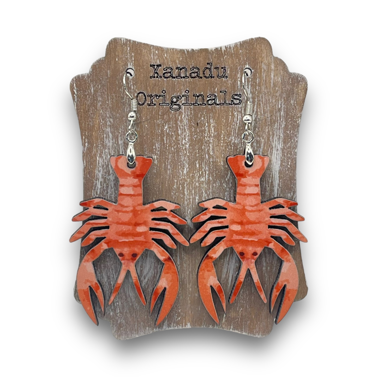 Crawfish Shaped Earrings