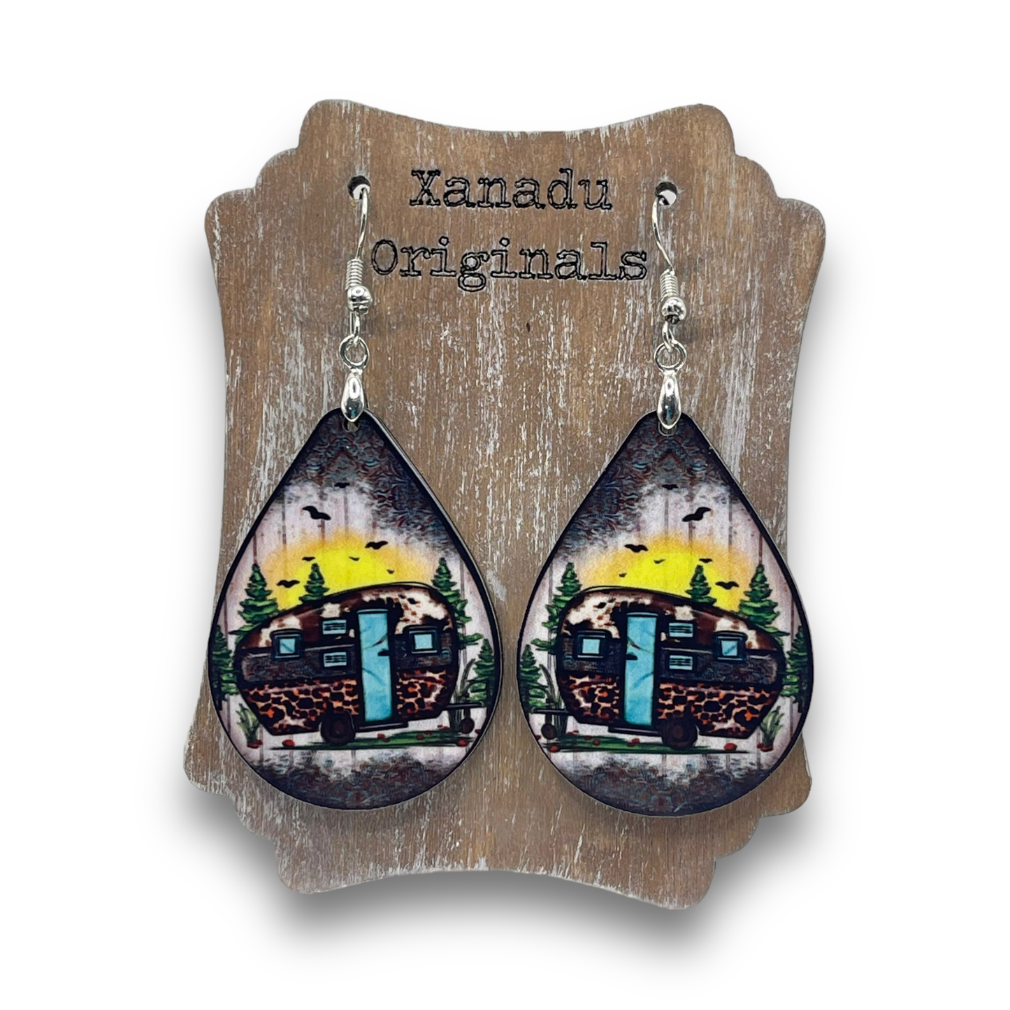 Sunset Camper Teardrop Earrings