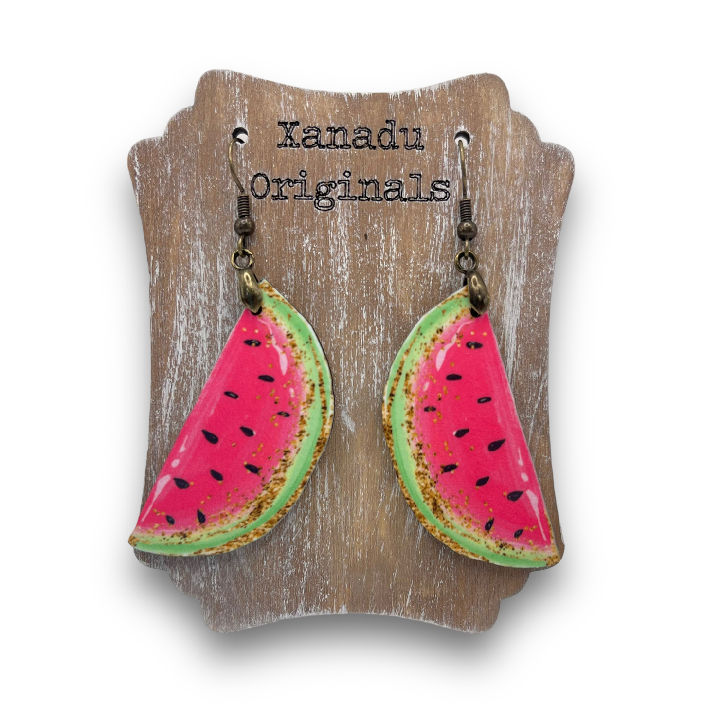 Watermelon Slice Earrings