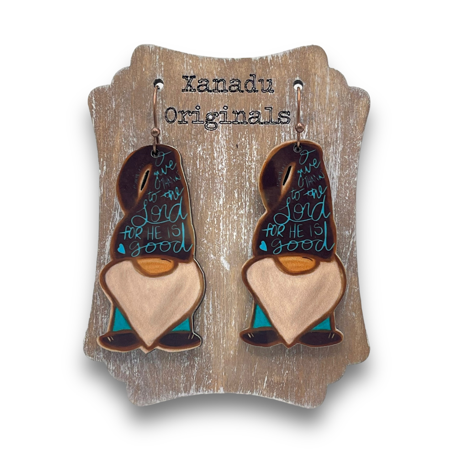 Psalms Gnome Shaped Earrings